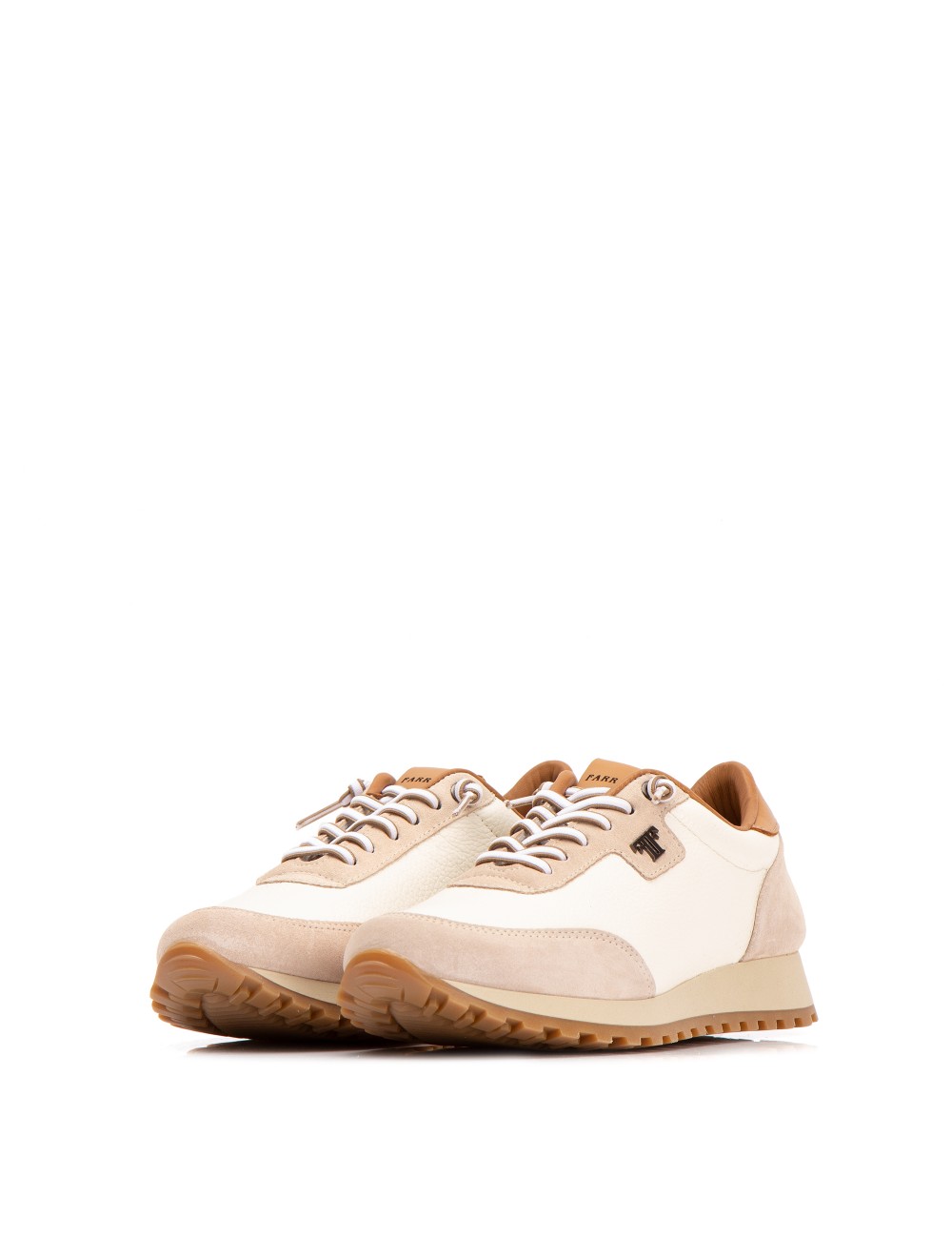 Farrutx MAELIA Piel Bombeada Blanca - Velour Hielo