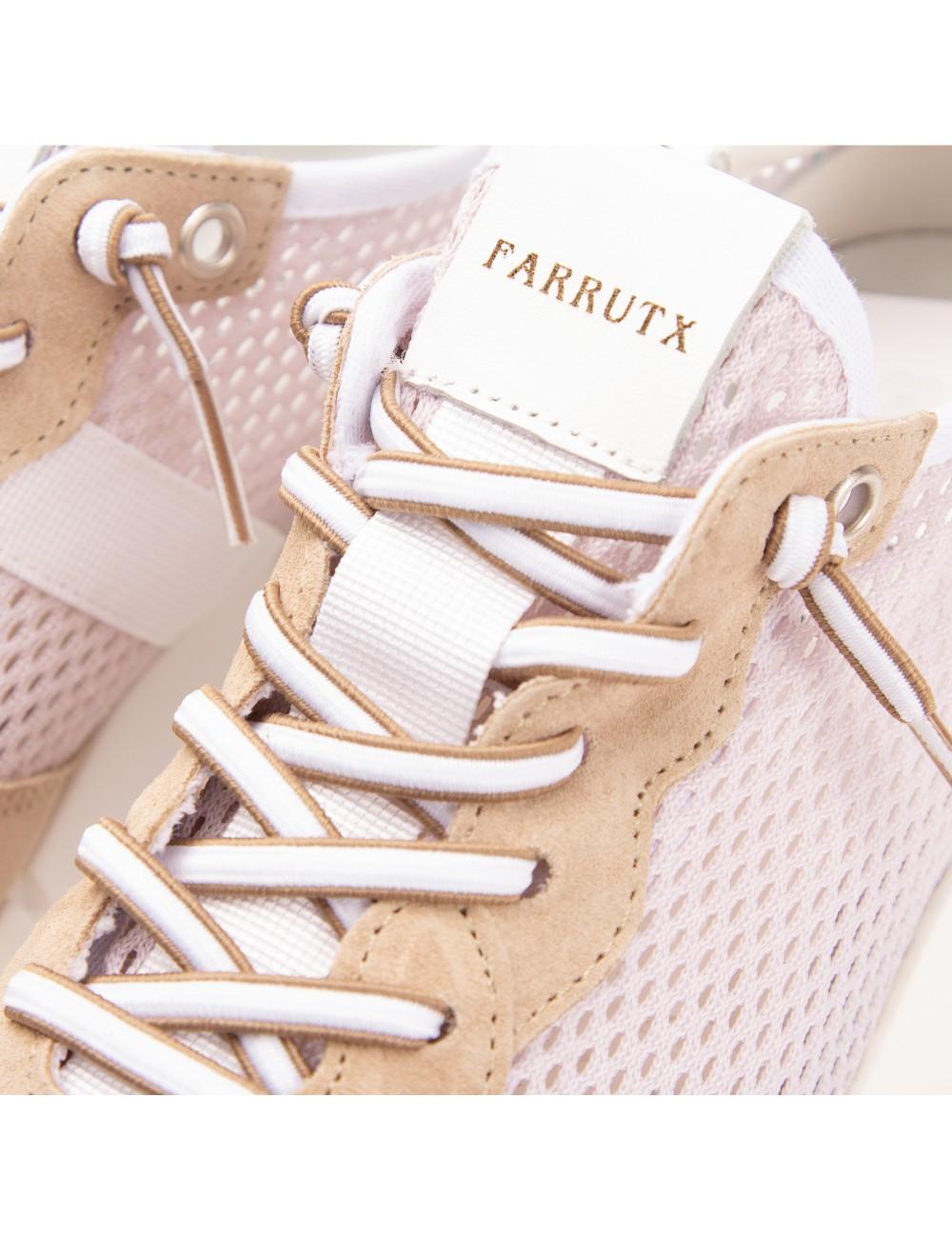 Farrutx MALENA Velour-rejilla Duna Hielo