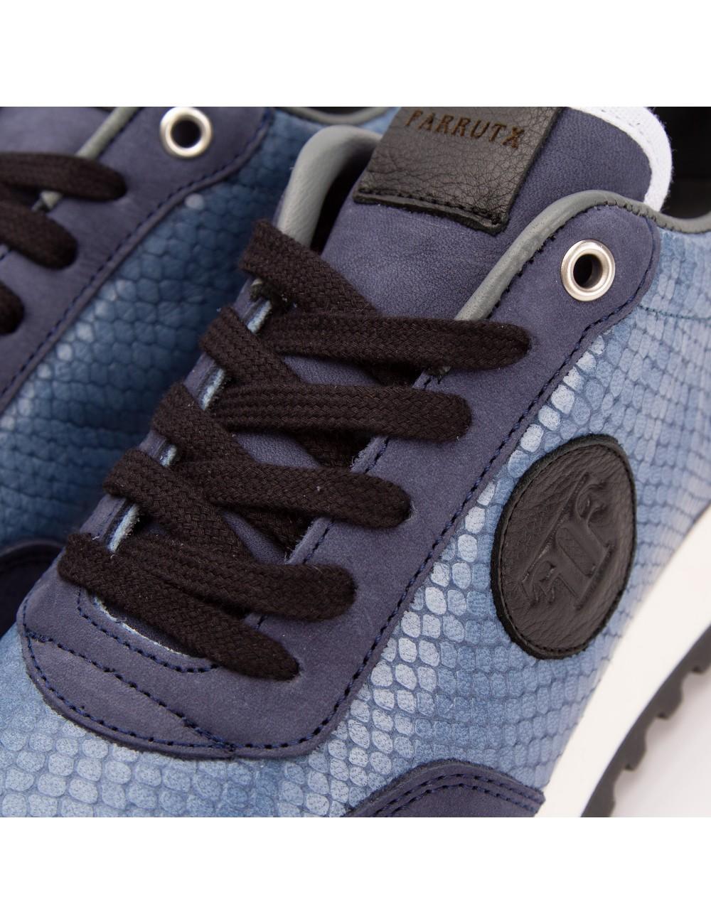 Farrutx MANDRAKE Nobuck-pitón Jeans