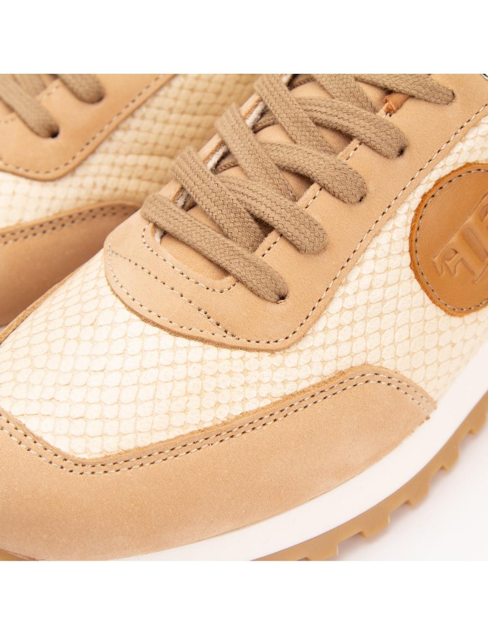 Farrutx MANDRAKE Nobuck-pitón Vainilla