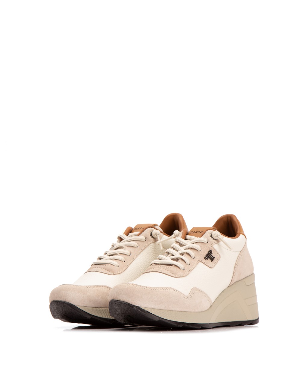 Farrutx MANDY Piel Bombeada Blanco - Velour Hielo