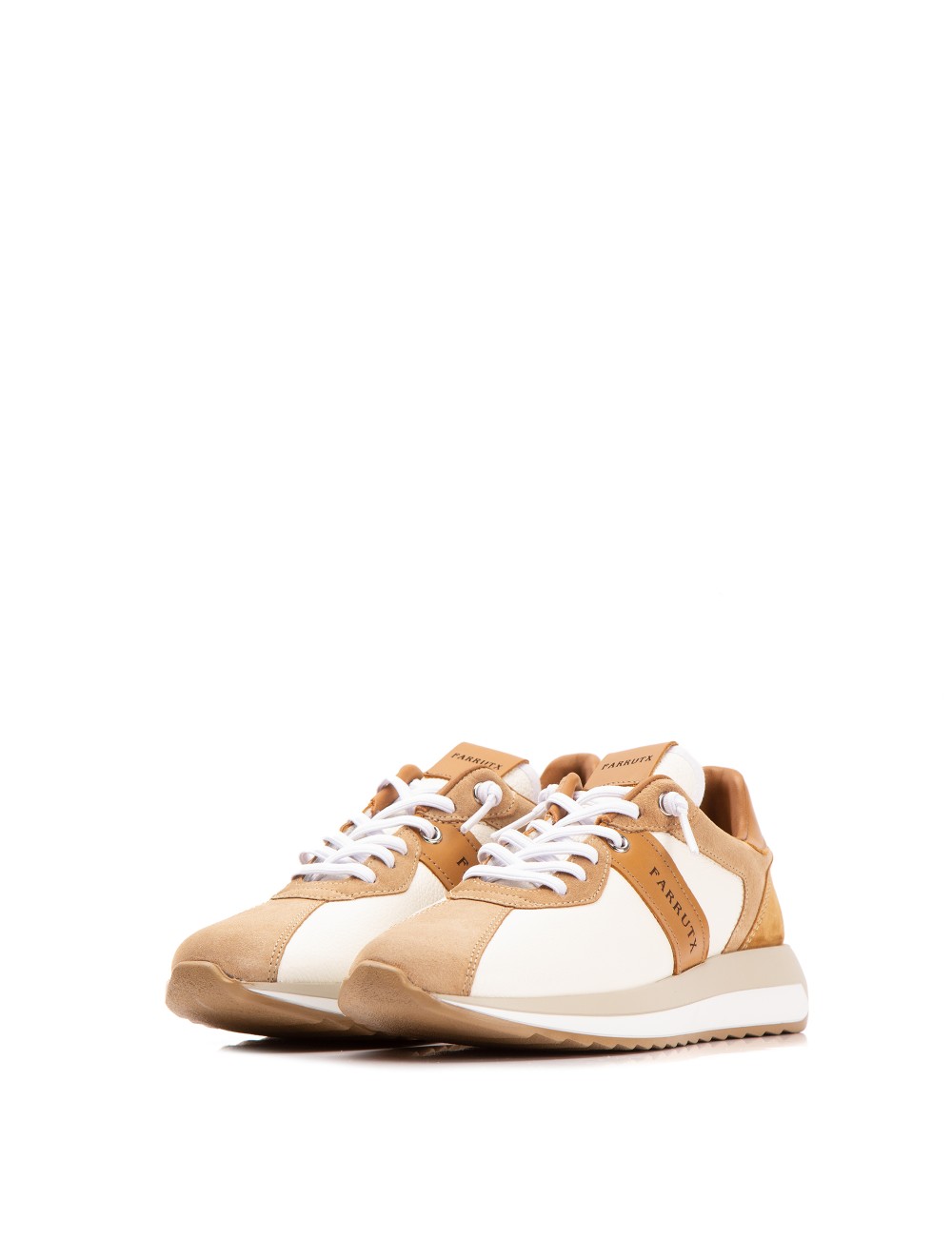 Farrutx MANON Piel Bombeada Arena-blanco