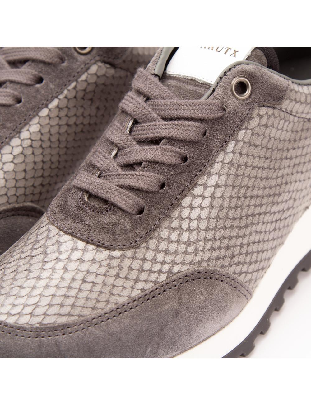 Farrutx MATCH Velour-pitón Gris