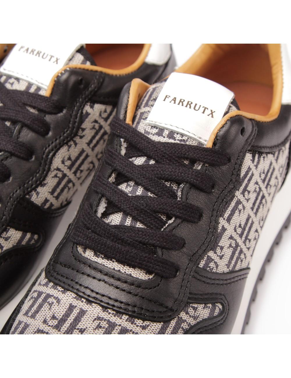 Farrutx MELANI Nappa | Jaquard Negro