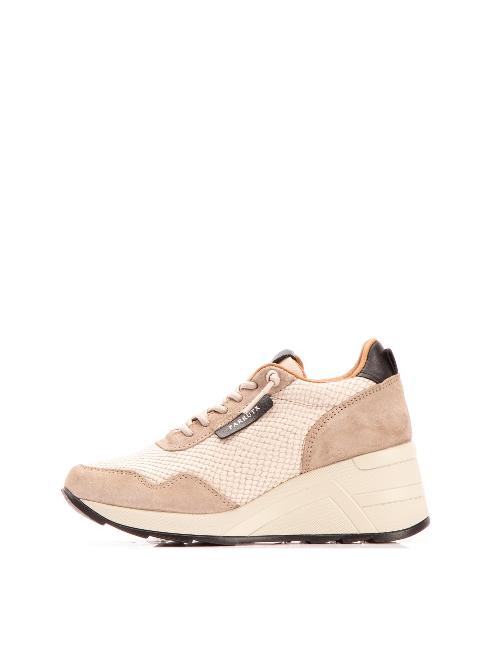 Farrutx MINDY Grabado pitón - Velour piedra