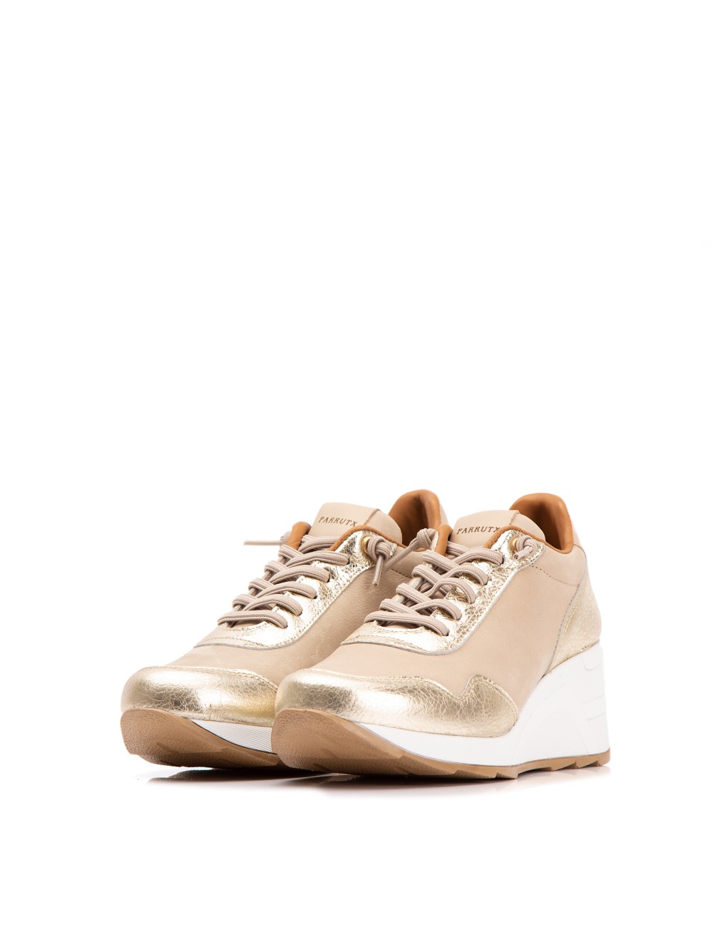 Farrutx MINDY Metalizado Champan - Nobuck Tierra