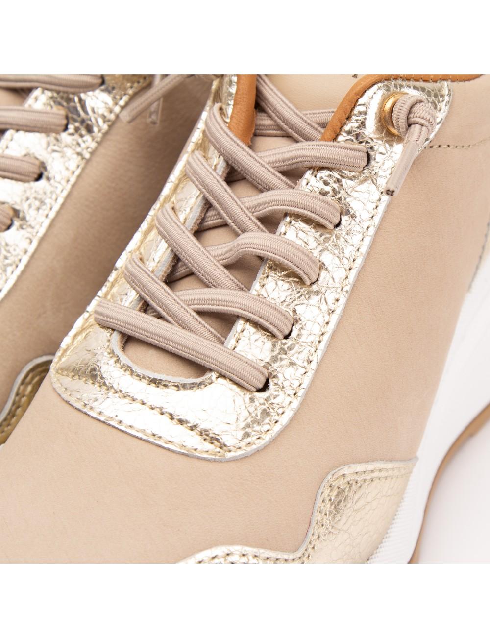 Farrutx MINDY Metalizado Champan - Nobuck Tierra