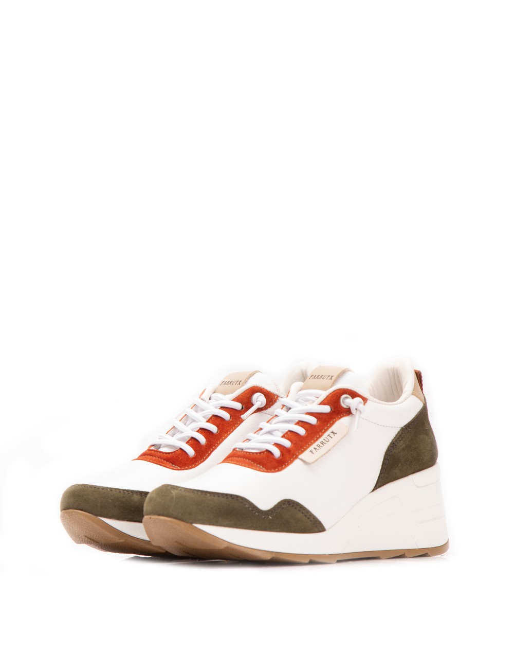 Farrutx MINDY Napa Blanco - Velour Militar