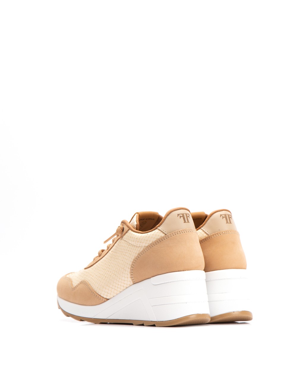 Farrutx MINDY Piel Grabada Pitón - Nobuck Vainilla