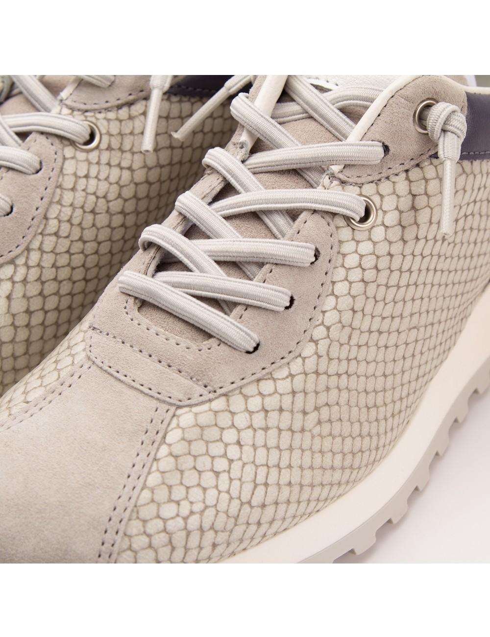 Farrutx MOONY Velour-pitón Hielo-perla