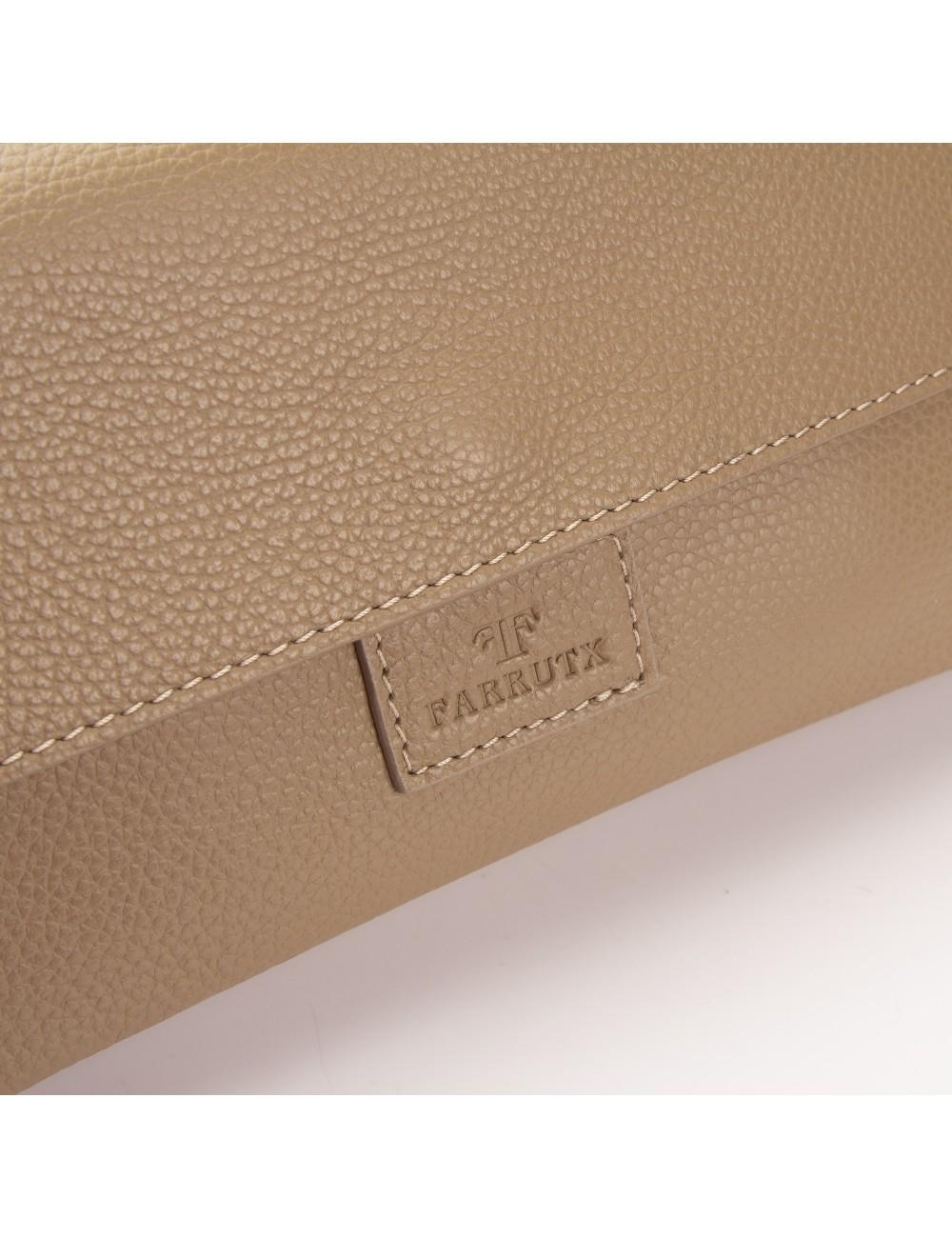 Farrutx NANTES Piel Bombeada Taupe