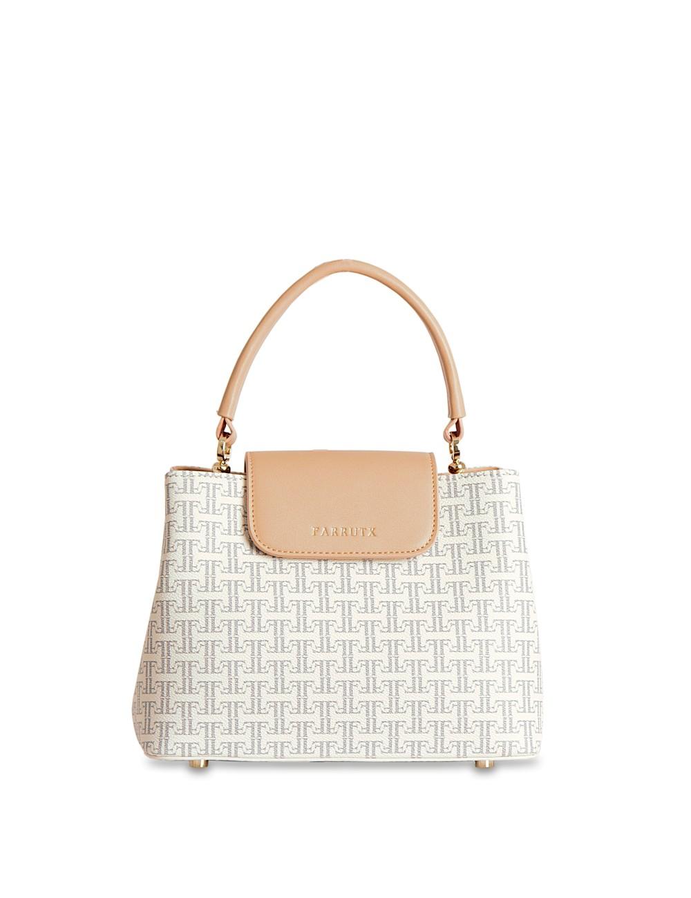 Farrutx NARELO Piel vegana marfil-gris