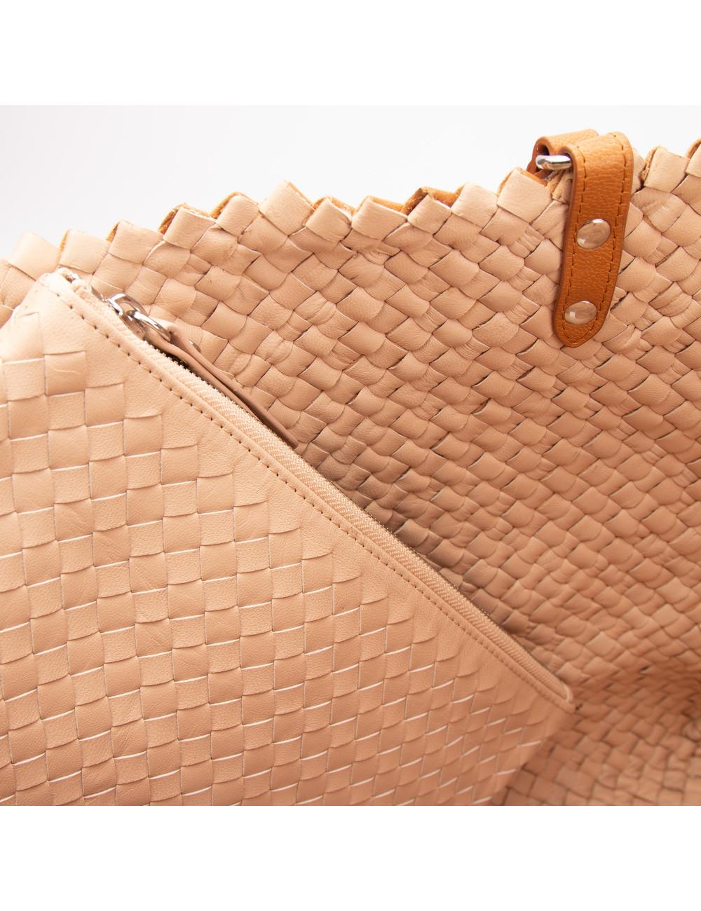 Farrutx NAUM Napa Trenzada Cuero-marfil