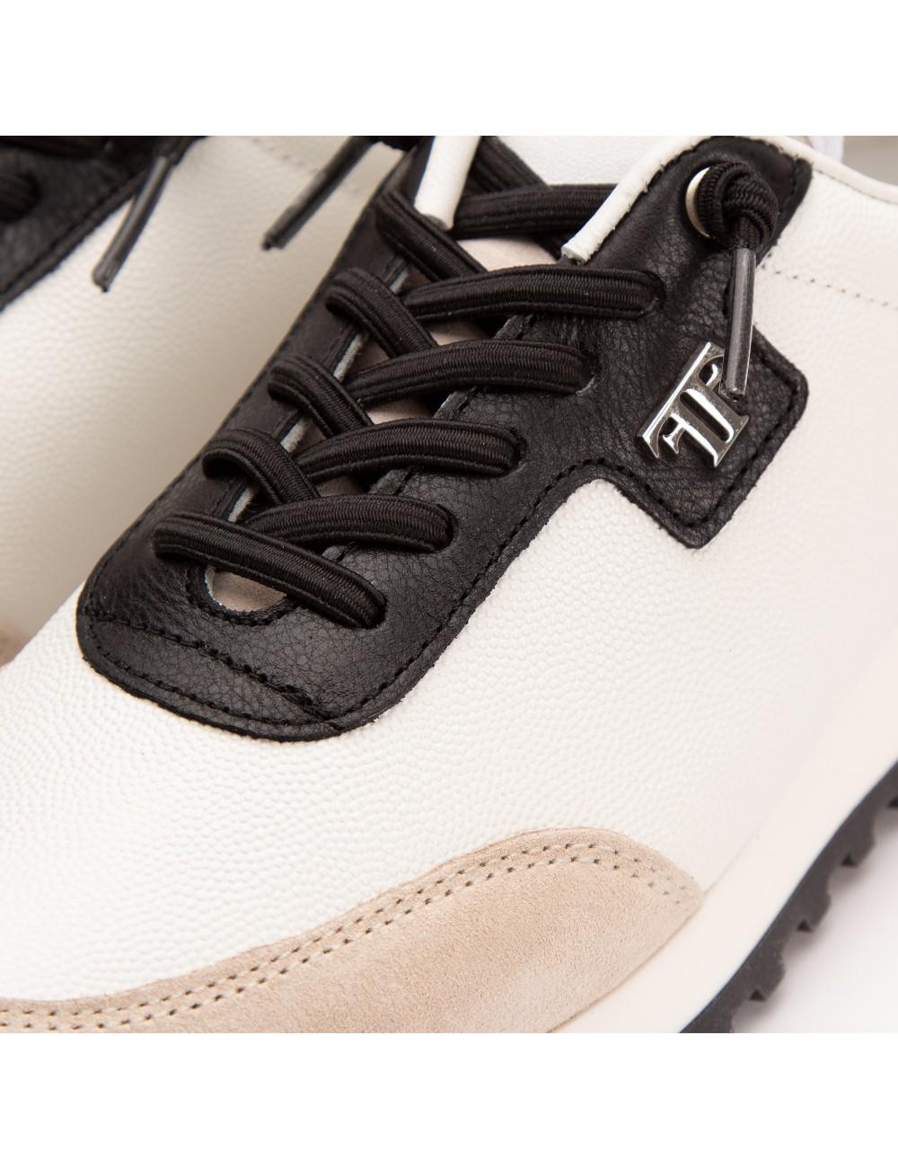 Farrutx MAELIA Grabado Lagarto Blanco -Nobuck Natural