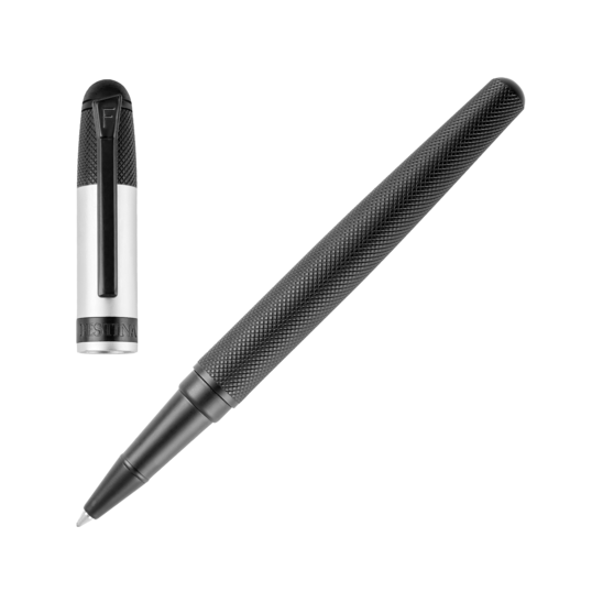 Festina PLUMA ROLLERBALL EDICIÓN CLÁSICA NEGRA CON ACABADO PLATEADO