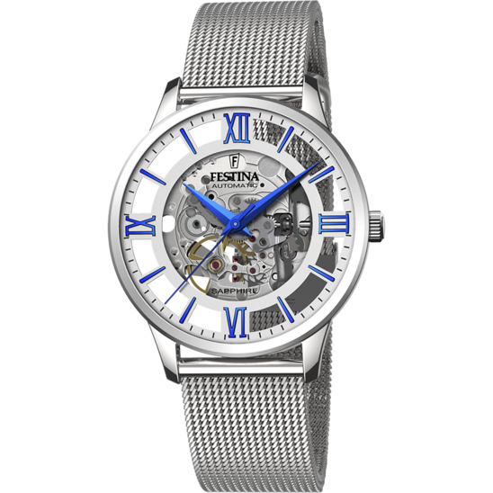 Festina RELOJ DE HOMBRE FESTINA AUTOMATIC SKELETON F20534/1 CON ESFERA PLATEADA