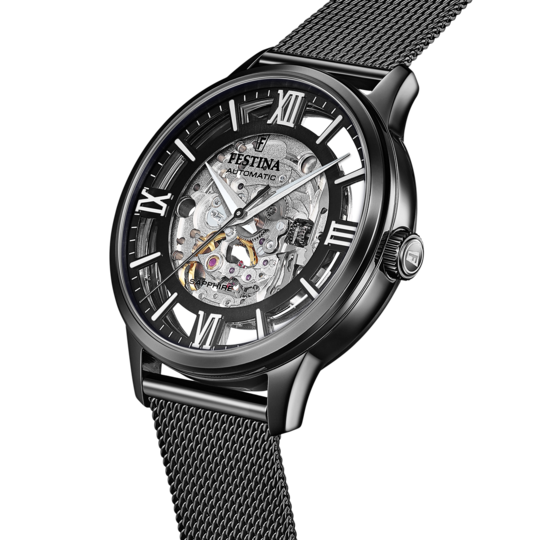Festina RELOJ DE HOMBRE FESTINA AUTOMATIC SKELETON F20535/1 CON ESFERA NEGRA