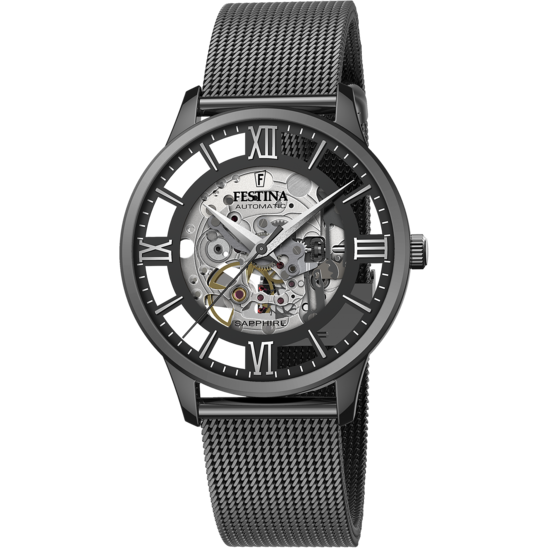 Festina RELOJ DE HOMBRE FESTINA AUTOMATIC SKELETON F20535/1 CON ESFERA NEGRA