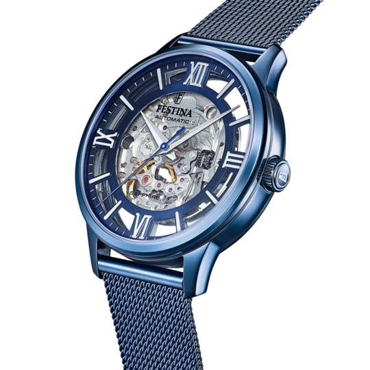 Festina RELOJ DE HOMBRE FESTINA AUTOMATIC SKELETON F20574/1 CON ESFERA AZUL