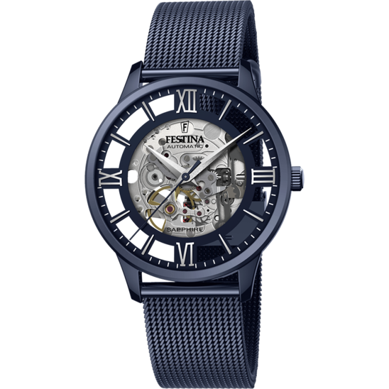 Festina RELOJ DE HOMBRE FESTINA AUTOMATIC SKELETON F20574/1 CON ESFERA AZUL