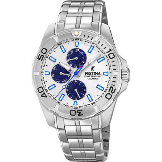 Festina RELOJ DE HOMBRE FESTINA MULTIFUNCIÓN F20445/1 CON ESFERA PLATEADA