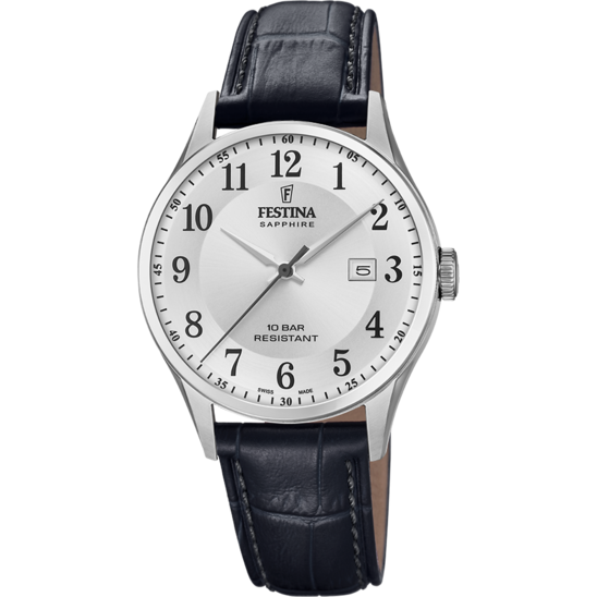 Festina RELOJ DE HOMBRE FESTINA SWISS MADE F20007/1 CON ESFERA PLATEADA