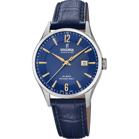 Festina RELOJ DE HOMBRE FESTINA SWISS MADE F20007/3 CON ESFERA AZUL