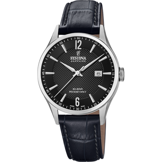 Festina RELOJ DE HOMBRE FESTINA SWISS MADE F20007/4 CON ESFERA NEGRA