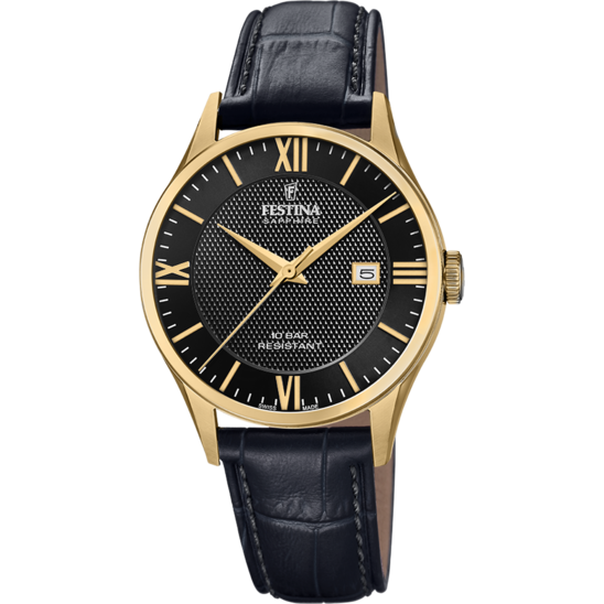 Festina RELOJ DE HOMBRE FESTINA SWISS MADE F20010/4 CON ESFERA NEGRA