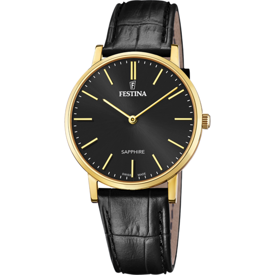 Festina RELOJ DE HOMBRE FESTINA SWISS MADE F20016/3 CON ESFERA NEGRA
