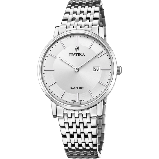 Festina RELOJ DE HOMBRE FESTINA SWISS MADE F20018/1 CON ESFERA PLATEADA