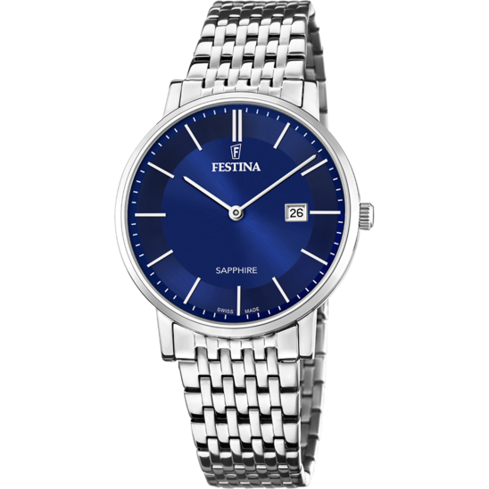 Festina RELOJ DE HOMBRE FESTINA SWISS MADE F20018/2 CON ESFERA AZUL
