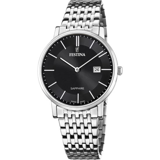Festina RELOJ DE HOMBRE FESTINA SWISS MADE F20018/3 CON ESFERA NEGRA
