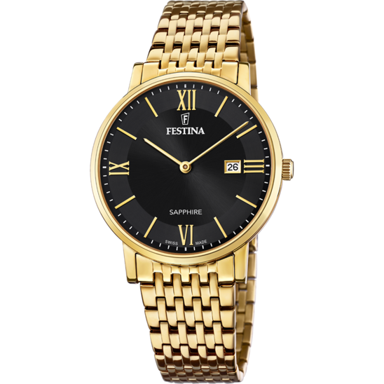 Festina RELOJ DE HOMBRE FESTINA SWISS MADE F20020/3 CON ESFERA NEGRA