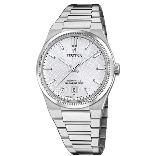 Festina RELOJ DE HOMBRE FESTINA SWISS MADE RIVÉ F20051/1 PLATEADO