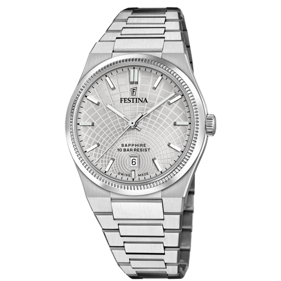 Festina RELOJ DE HOMBRE FESTINA SWISS MADE RIVÉ F20051/2 PLATEADO