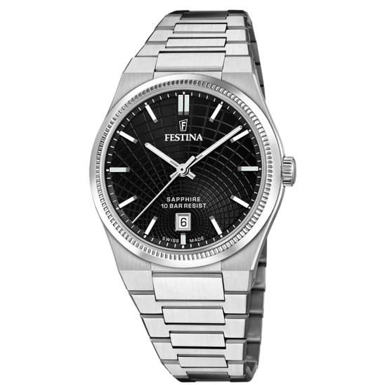 Festina RELOJ DE HOMBRE FESTINA SWISS MADE RIVÉ F20051/6 NEGRO