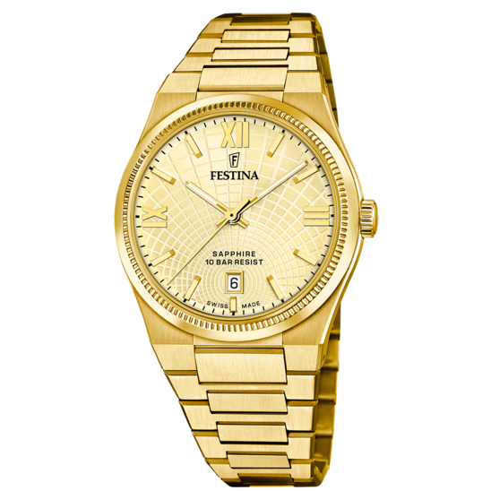 Festina RELOJ DE HOMBRE FESTINA SWISS MADE RIVÉ F20057/2 BEIGE