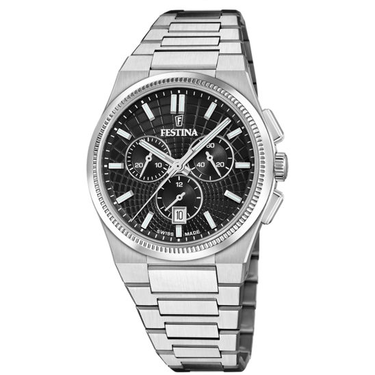 Festina RELOJ DE HOMBRE FESTINA SWISS MADE RIVÉ F20059/4 NEGRO