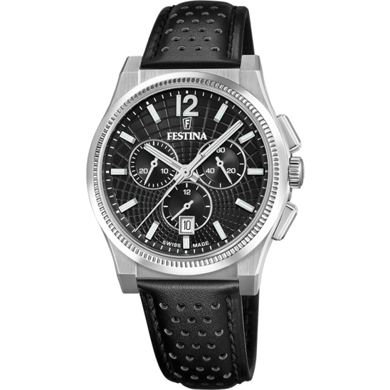 Festina RELOJ DE HOMBRE FESTINA SWISS MADE RIVÉ F20060/4 NEGRO
