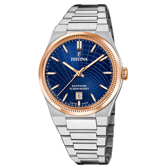 Festina RELOJ DE HOMBRE FESTINA SWISS MADE RIVÉ F20065/2 AZUL