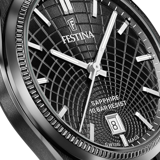 Festina RELOJ DE HOMBRE FESTINA SWISS MADE RIVÉ F20080/1 NEGRO