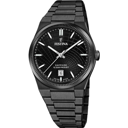 Festina RELOJ DE HOMBRE FESTINA SWISS MADE RIVÉ F20080/1 NEGRO