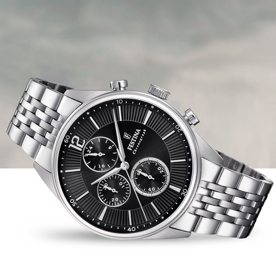 Festina RELOJ DE HOMBRE FESTINA TIMELESS CHRONOGRAPH F20285/4 CON ESFERA NEGRA