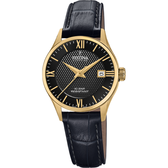 Festina RELOJ DE MUJER FESTINA SWISS MADE F20011/4 CON ESFERA NEGRA