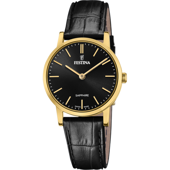 Festina RELOJ DE MUJER FESTINA SWISS MADE F20017/3 CON ESFERA NEGRA