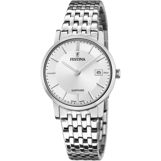 Festina RELOJ DE MUJER FESTINA SWISS MADE F20019/1 CON ESFERA PLATEADA