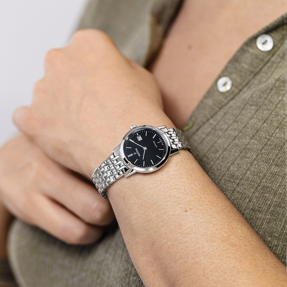 Festina RELOJ DE MUJER FESTINA SWISS MADE F20019/3 CON ESFERA NEGRA