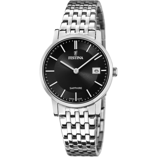 Festina RELOJ DE MUJER FESTINA SWISS MADE F20019/3 CON ESFERA NEGRA