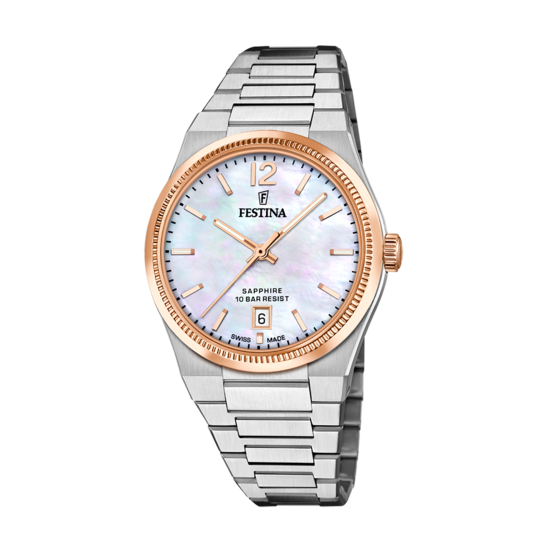Festina RELOJ DE MUJER FESTINA SWISS MADE RIVÉ F20066/1 BEIGE